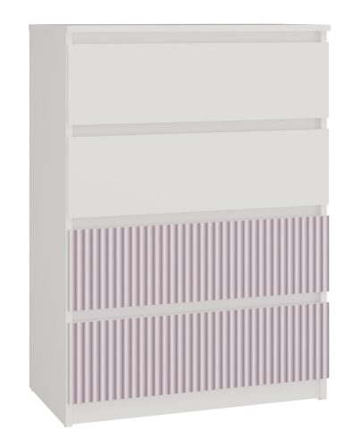 MIX M4 ARTEO komód, 70x97x40 cm, fehér-rózsaszín