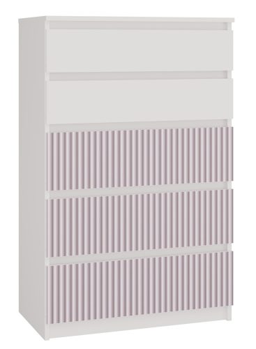 MIX M5 ARTEO komód 109, 70x109.5x40 cm, fehér-rózsaszín
