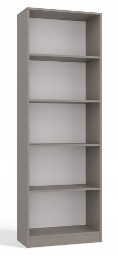 R60 polcos szekrény, könyvtartó, 60x182x30 cm, agyag színű