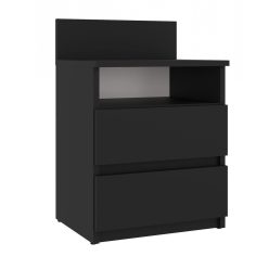 M1 éjjeliszekrény, matt fekete