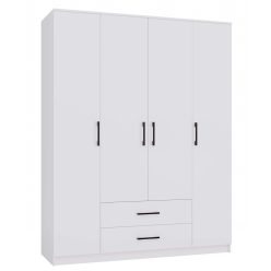 ROMANA 160 gardróbszekrény, fehér