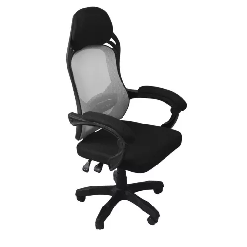 Forgó irodai szék, Oscar, hálós szövet, fekete - szürke