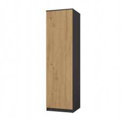 SD-50 ruhásszekrény, antracit-tölgy