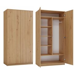 SD-90 gardróbszekrény, tölgy