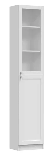 PAFOS W40/SH polcos szekrény, 31x40x200 cm, fehér
