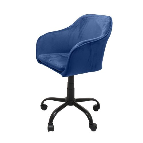 Marlin forgószék, konferenciaszék velúr borítással, tengerkék